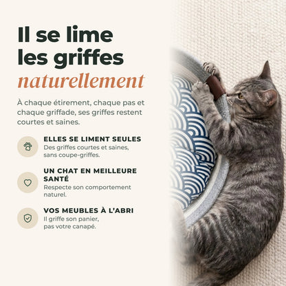 Panier en corde naturelle pour chat