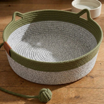 Panier en corde naturelle pour chat