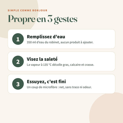 Propre en 3 gestes